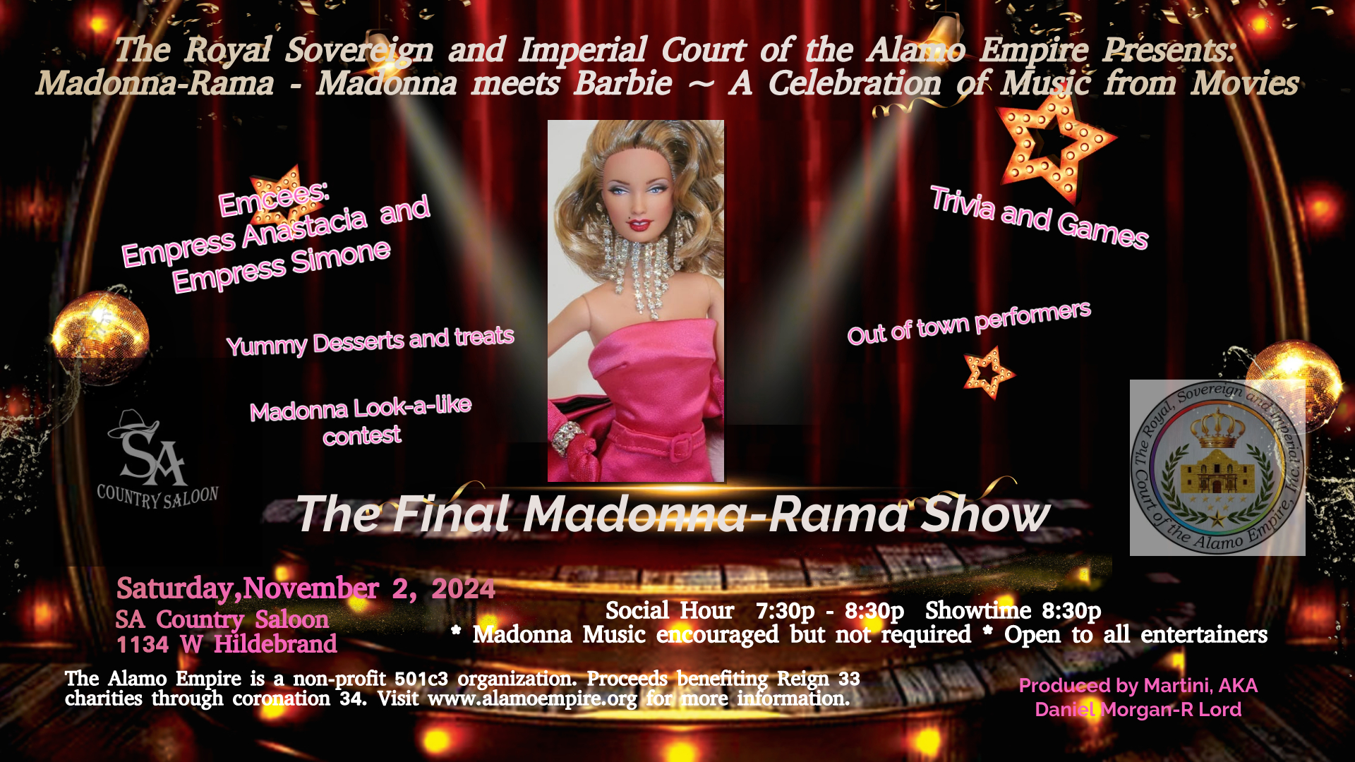 Madonna-Rama Show - The Material Girl Meets Barbie @ SA Country Saloon